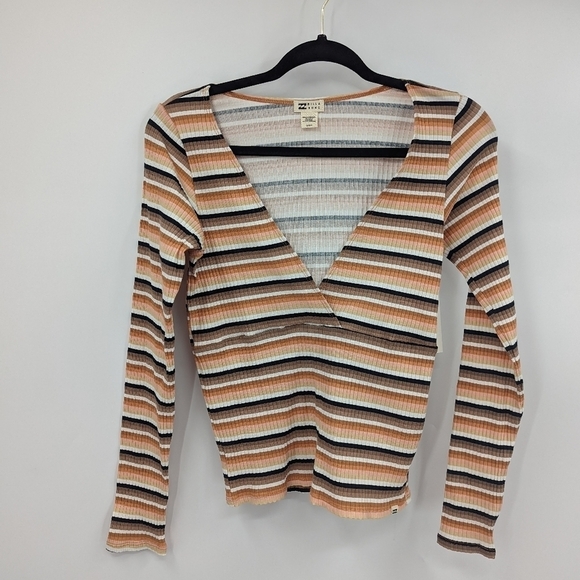 NWT BILLABONG Ribbed Long Sleeve Tee - Picture 1 of 6